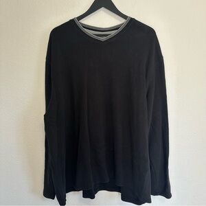 Men’s Faded Glory Long Sleeve Shirt Black 3XL